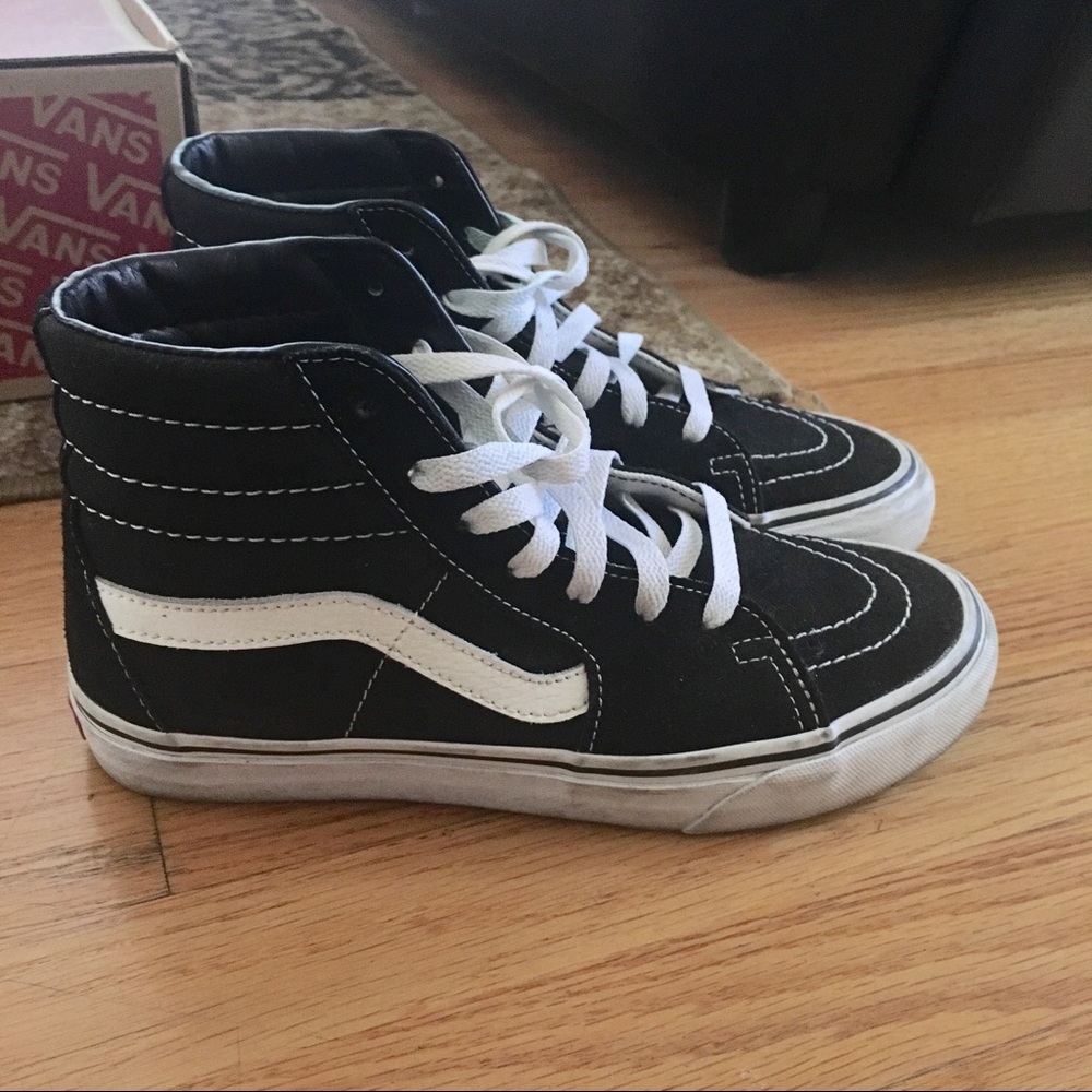 VANS OLD SKOOL SK8 HI BLACK AND WHITE - Picture 5 of 8